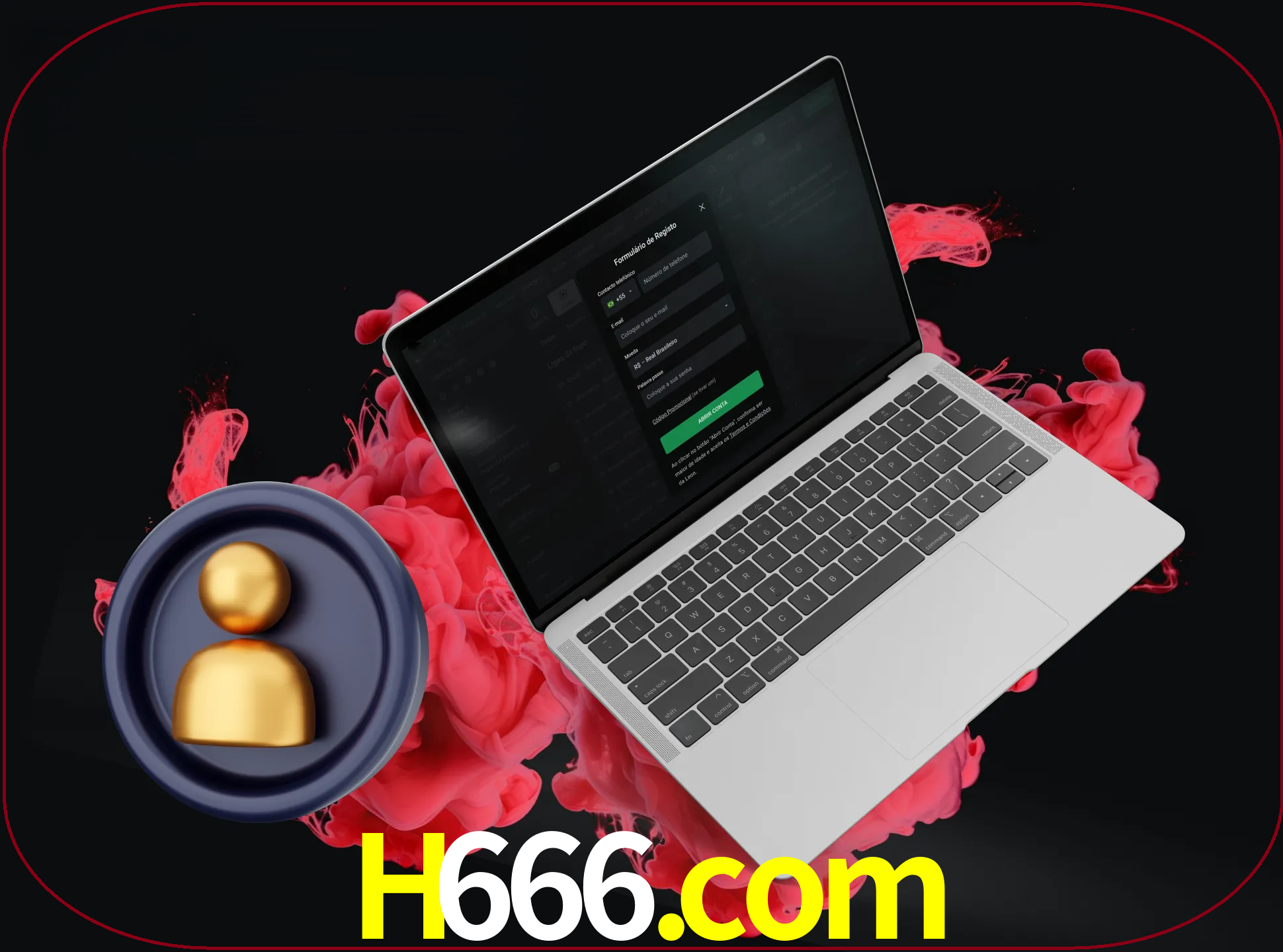 No cabeçalho do site h666, clique no botão que o levará a um formulário especial onde terá de introduzir as suas informações actuais.